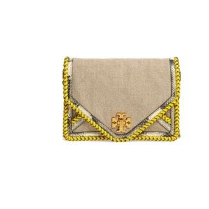 Embossed Mini Canvas Crossbody